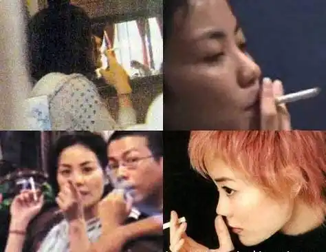 王菲或许这张照片时王菲抽烟时候的集大成者,不知道谁还记得当年那个