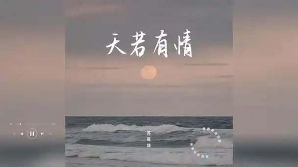 歌曲推荐‖苏星婕《天若有情》