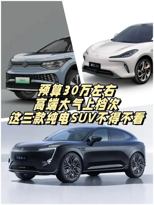 预算30万元,高端大气有排面,这三款纯电suv值得一看-新浪汽车