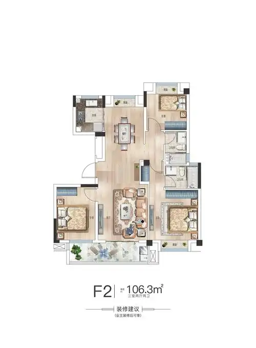 德信江南大院户型图_武汉得意房产