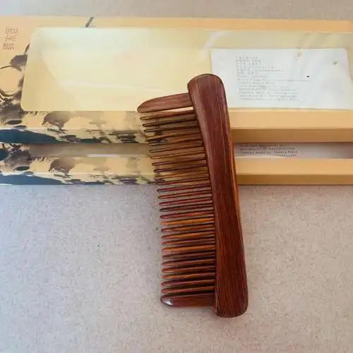 谭木匠正品品木梳子xchds0501xccgb0201镶齿创意教师节礼物梳子