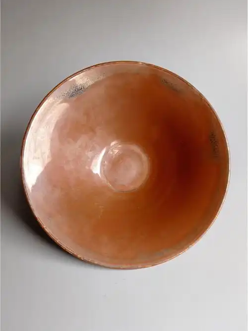 宋金定窑紫定斗笠盏