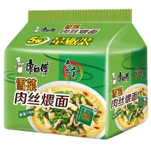 康师傅雪菜肉丝煨面五连包