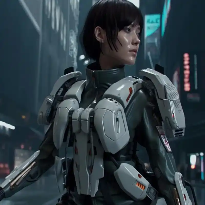 攻壳机动队素子真人设定.#midjourney  #ai绘画 - 抖音