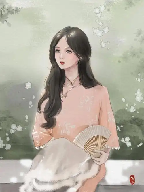 小步格调#插画  #古风插画  #复古民国风  #民国插画  #手绘头像