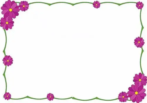 手抄报花边简单又漂亮图片-卡通花边