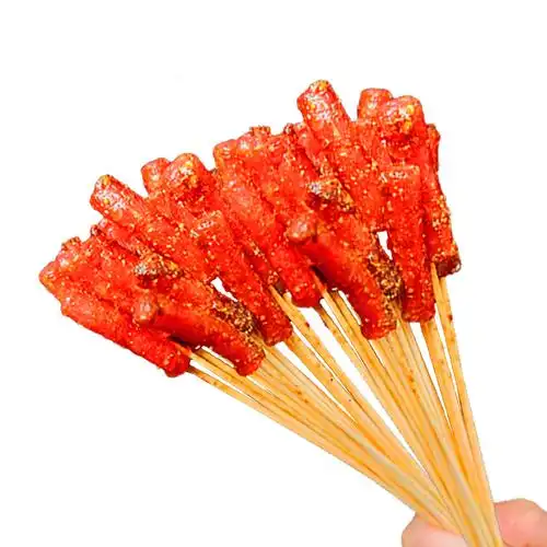 小串广式腊肠一口手把涮串香肠100支油炸食材香肠