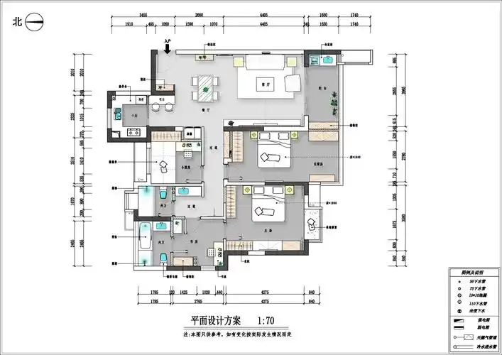 150平普通住宅户型图