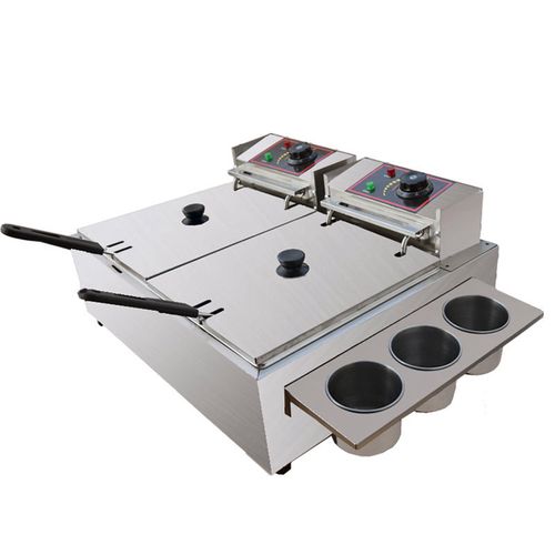 灏普油炸锅商用电炸炉电炸锅油条机炸串炸薯条薯塔机油炸机双缸