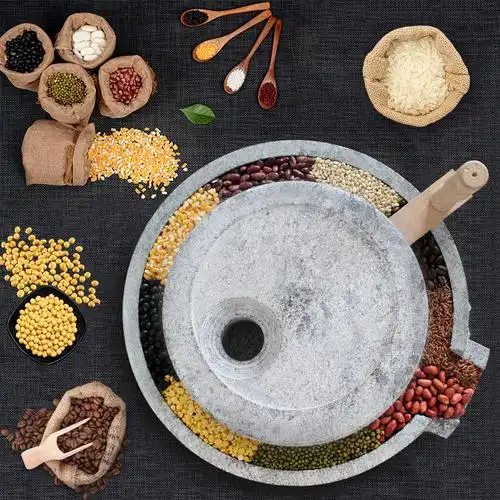 石磨盘小石磨 家用 手工磨豆浆石磨 家用 手摇迷你手推石磨磨浆机