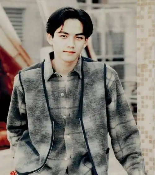 而网上曝出的钟汉良年轻时的照片中,不得不说,这一副鲜美,帅气的模样