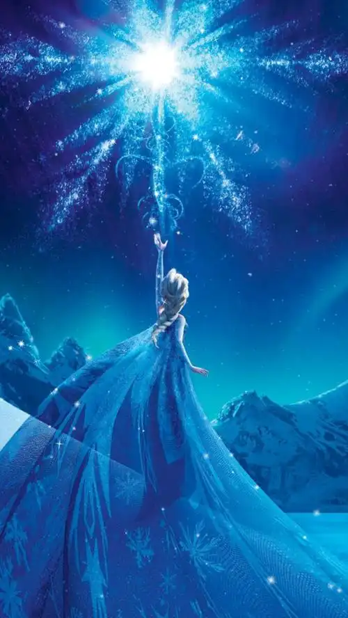 动态壁纸冰雪奇缘艾莎公主苹果手机锁屏壁纸会动哦
