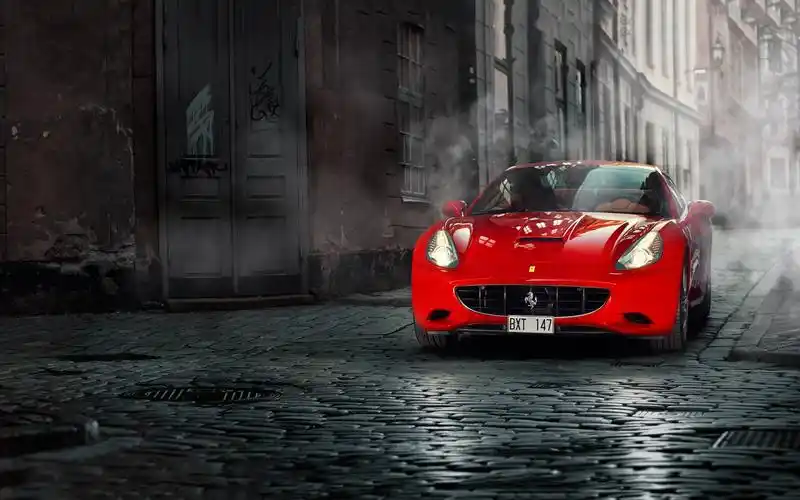 法拉利跑车精美壁纸_高大上法拉利跑车