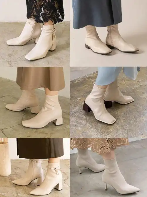 早秋推荐白色短靴合集