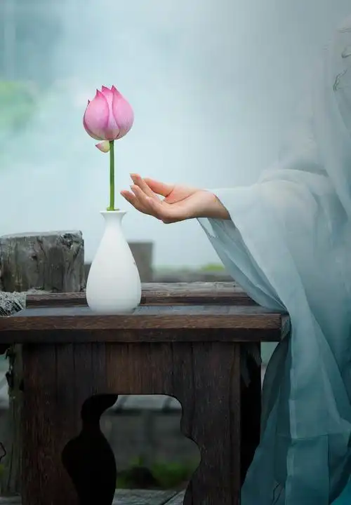 一荷一禅一世缘 写美篇 摄影:夏语 模特:兰博湾 场景:武义十里荷花