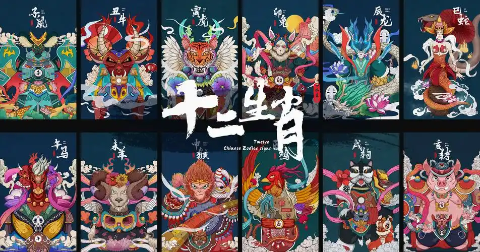 十二生肖|插画|创作习作|v阔kk - 原创作品 - 站酷 (zcool)