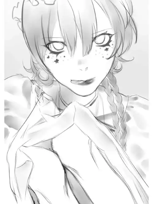 摸鱼画了小首页刷到的美少女