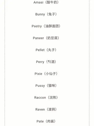 英文名字和可爱的网名