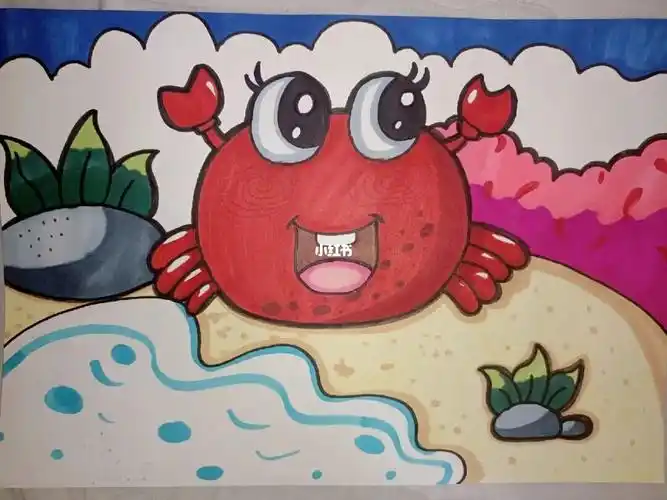 小螃蟹简笔画