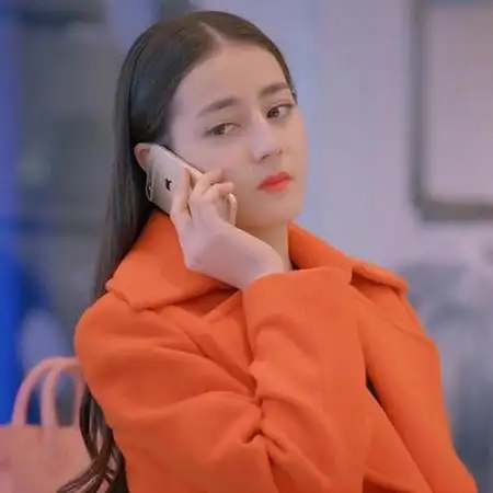 2015秋冬新款克拉恋人高雯同款韩版橘色中长款羊毛呢子大衣外套女