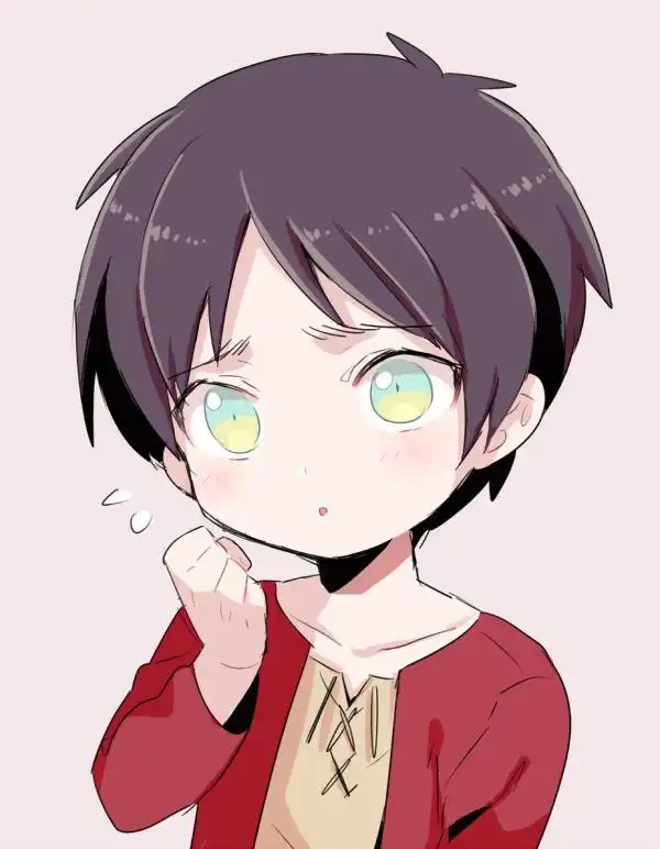 求艾伦小天使的一张图!缩小版的艾伦睁着圆圆的大眼睛一脸呆萌