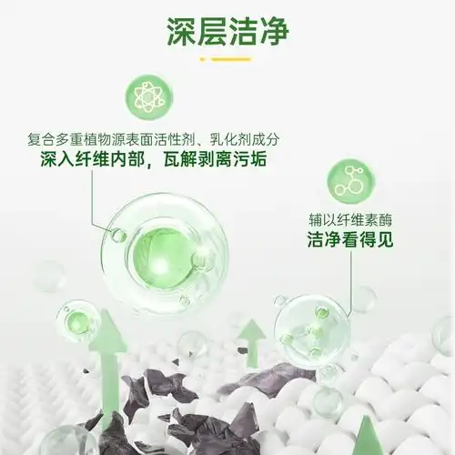 绿伞洗衣液深层洁净除菌去污低泡易漂玉兰幽香持久留香家用8斤装