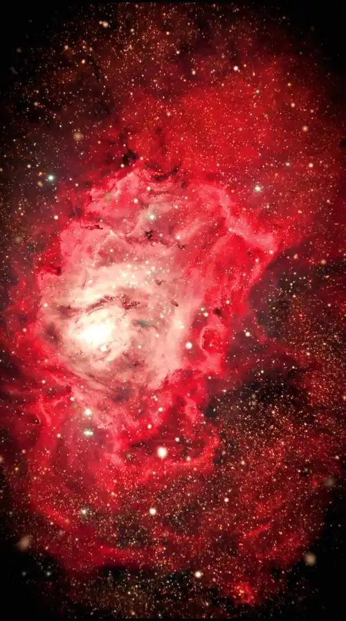 来自宇宙中射手座的最美星云"礁湖星云".