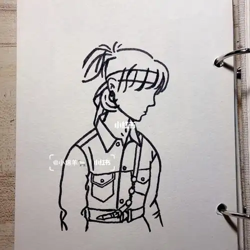 the9 陆柯燃简笔画 含详细过程