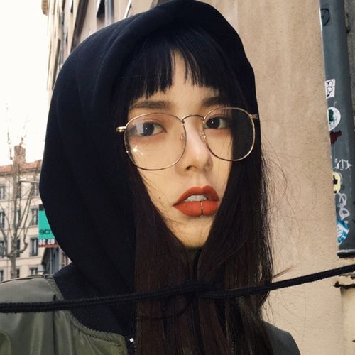 ins文艺眼镜女韩版潮复古金边眼镜框圆脸素颜神器网红款近视镜架