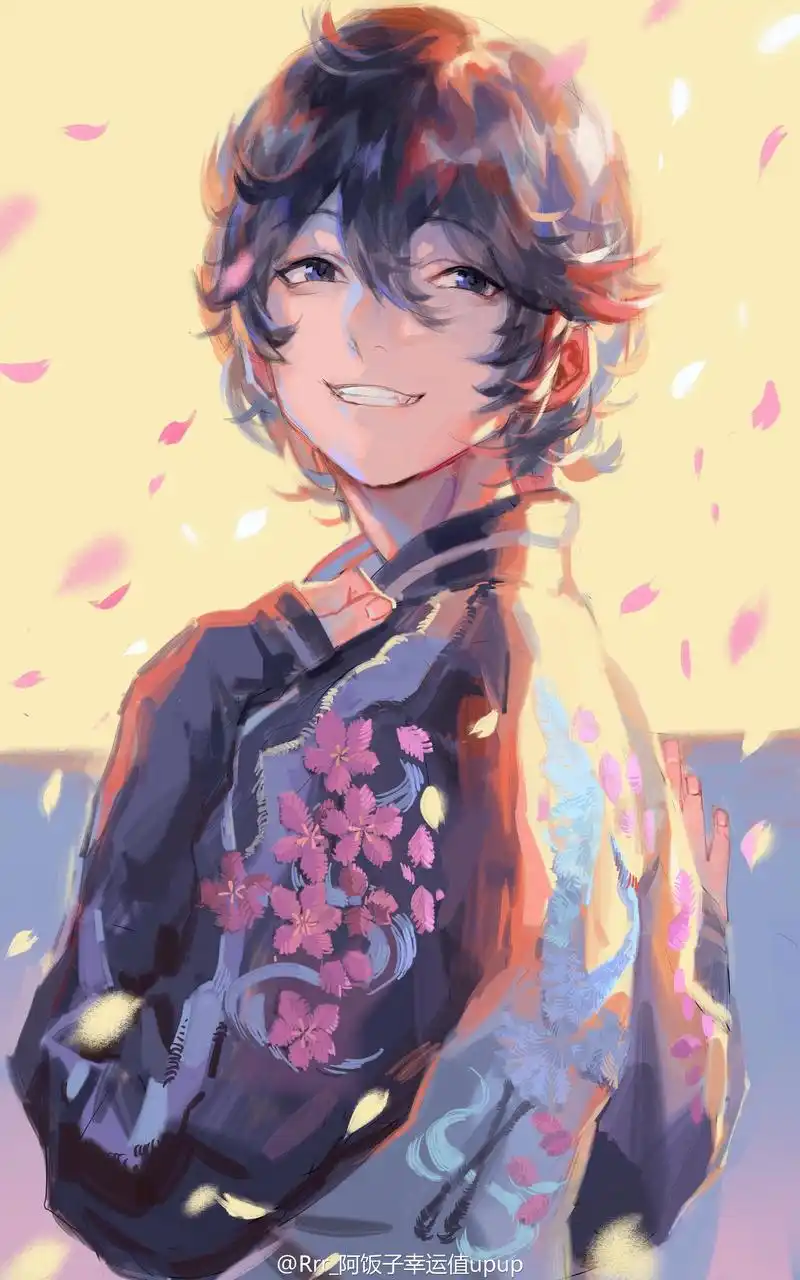 超帅气二次元动漫美男子插画作品,我会笑得猖狂,也要活得漂亮