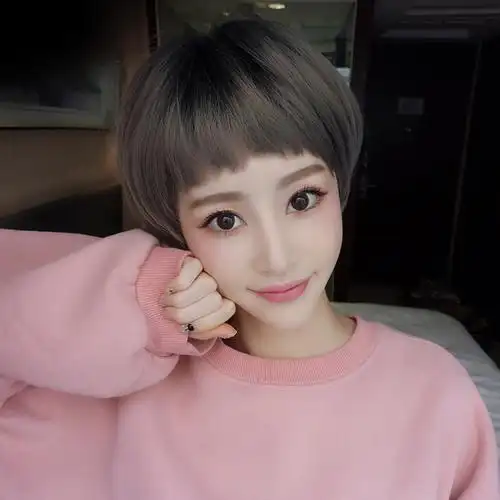 碎刘海假发女短发bobo头修脸蓬松自然逼真韩国甜美可爱短直发