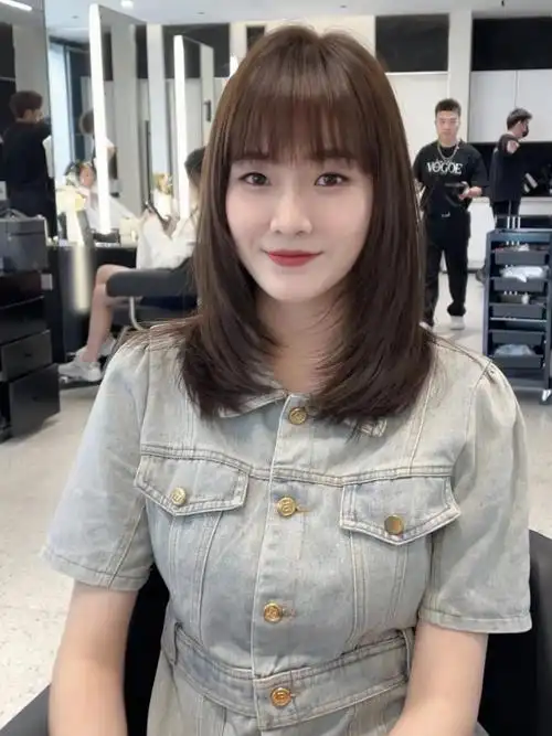 圆脸方脸女生适合的发型