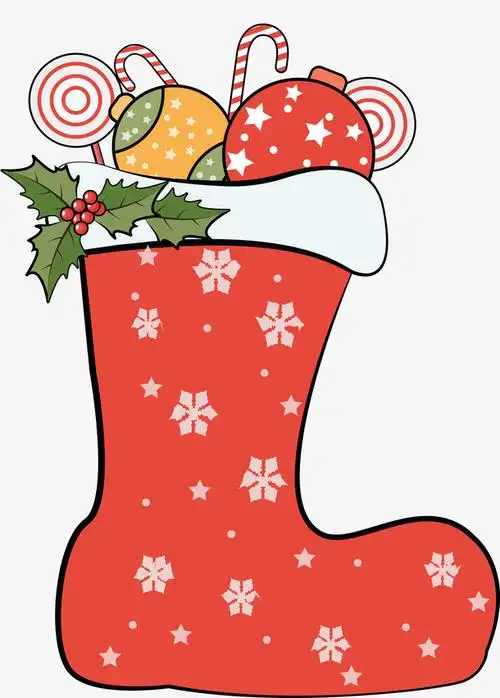 卡通红色靴子礼物