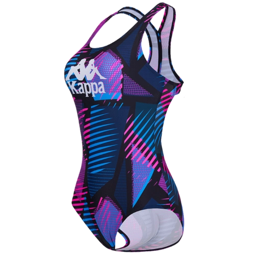 kappa卡帕泳衣女ins风时尚连体三角运动遮肉显瘦保守泡温泉游泳衣