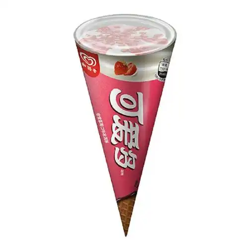 可爱多草莓口味冰淇淋67g单支装