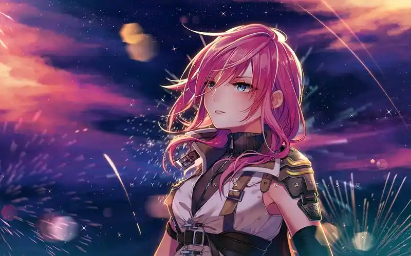 唯美动漫美女插画高清桌面壁纸