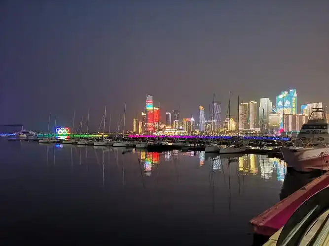 青岛海滨夜景