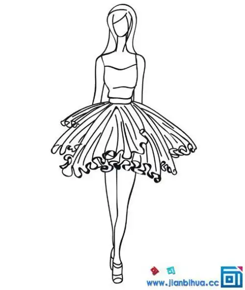 简笔画苗条女人视频