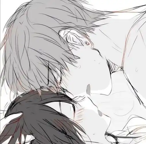 情侣头像:黑白色系动漫情头cpdd