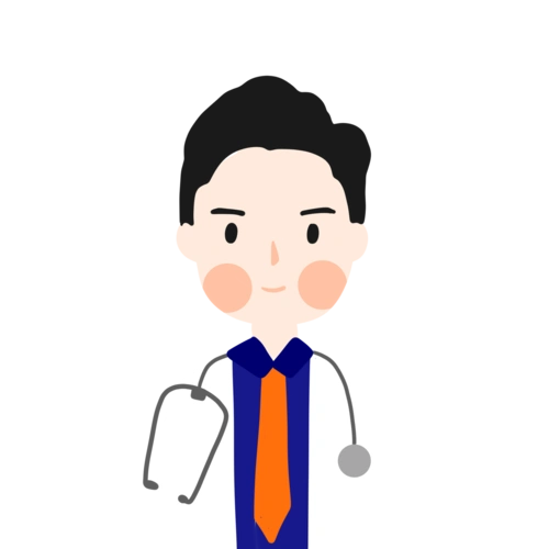 劳动节卡通手绘医生工作人员