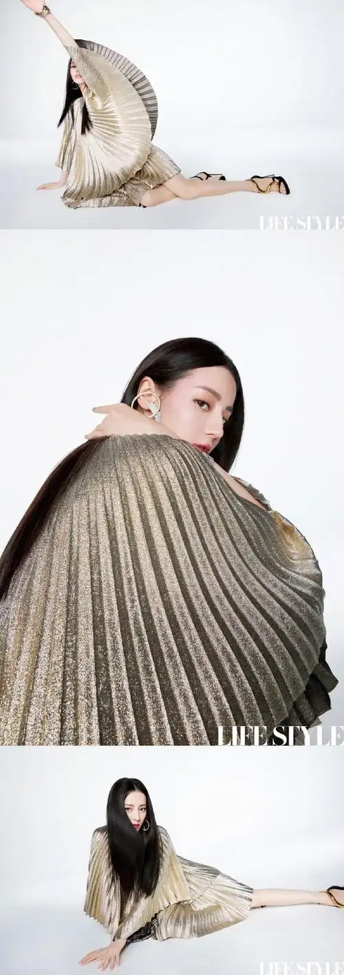 热巴新时尚大片出炉上脚rv高跟鞋气质满分迪丽热巴仍然爱我