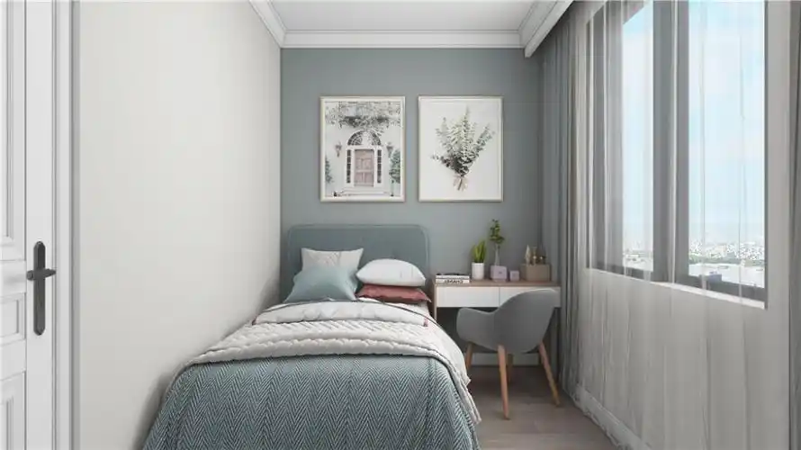 浦东银风苑110平现代简约风格三室一厅装修效果图-装修资讯 - 浦东