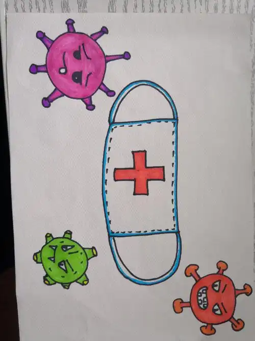 文舞双king美术网课第一课《口罩》