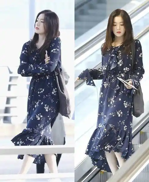 原创夏日来了赶紧mark住女明星的碎花裙穿搭感受夏天的甜美与清凉