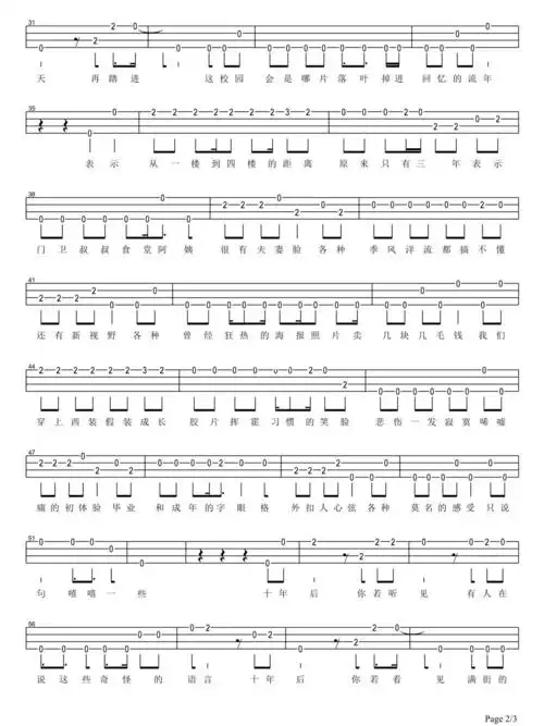 北京东路的日子——尤克里里指弹曲谱_京东_尤克里里_娱乐_音乐