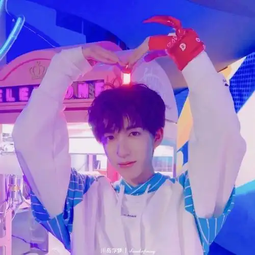 贺峻霖用头发比心