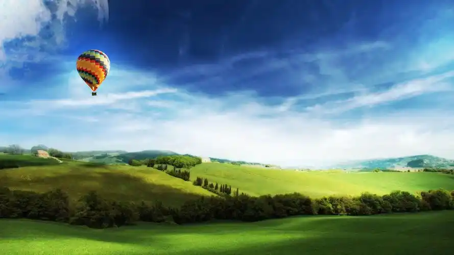 飞翔电脑桌面壁纸高清 第一辑,设计创意,创意,热气球,壁纸,1920x1080
