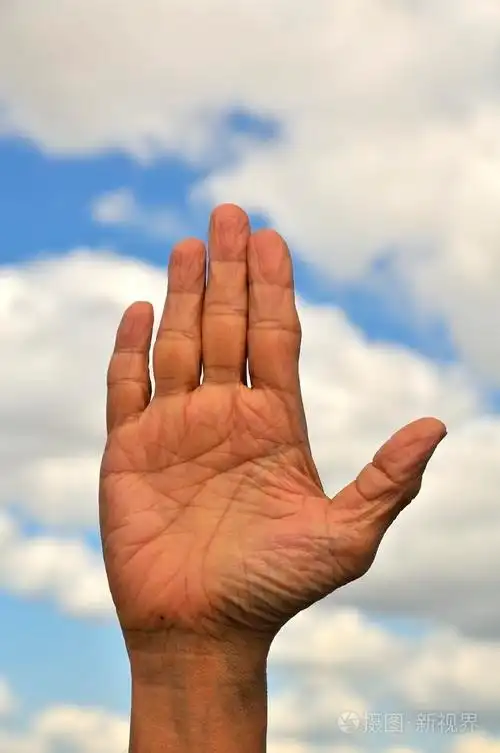 张开手掌特写