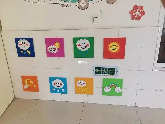 幼儿园环创主题墙  #天气好心情就好