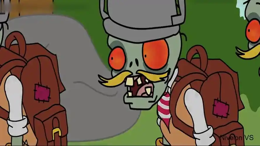 动漫植物大战僵尸:失落之城,飞艇空投巨人僵尸